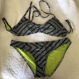 Aerie Black & White Bikini